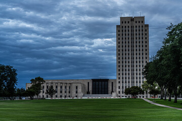 State Capitol area in Bismarck North Dakota