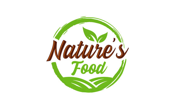 Illustration vector graphic of nature's food logo design