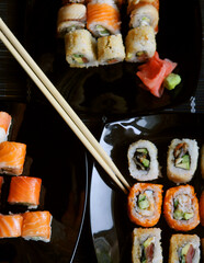 Sushi and rolls