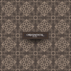 Abstract ornamental flowers background or pattern