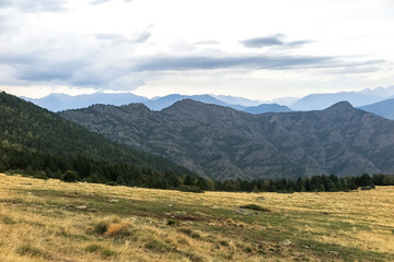 Fototapeta premium General view of the Alt Pirineu Natural Park, province of Lleida, autonomous community of Catalonia