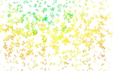 Light Green, Yellow vector elegant template with branches.