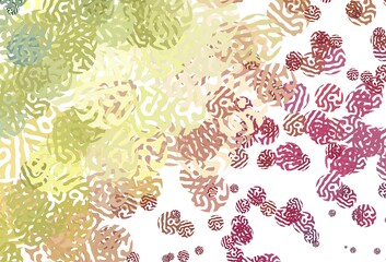 Light Multicolor vector background with abstract shapes.