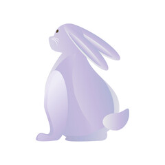 mid autumn festival, rabbit over white background