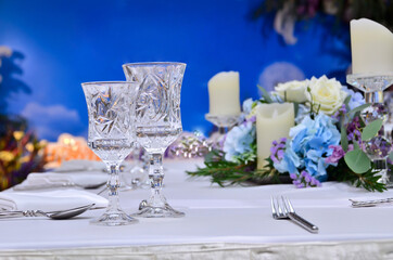 table setting for a wedding