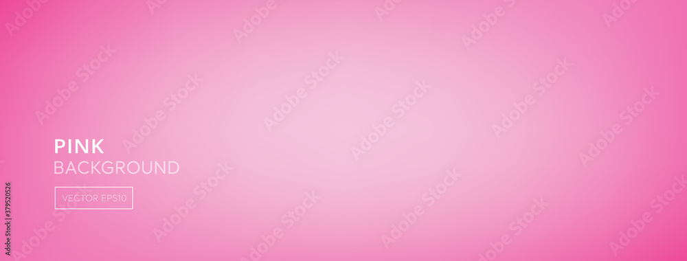 Wall mural simple abstract gradient colorful pink banner background
