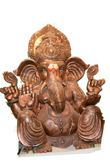 View of Indian Hindu God Ganesha Idol	