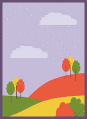 Obraz na płótnie Canvas Isolated autumn leaves vector design