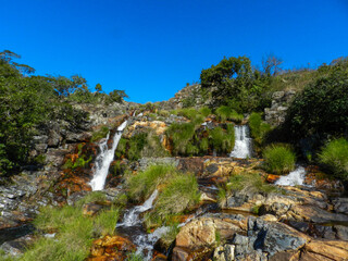 Fototapeta na wymiar waterfall in the mountains