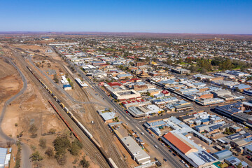 The outback mining town of  Broken hill in the far west of New South Wales, Australia.