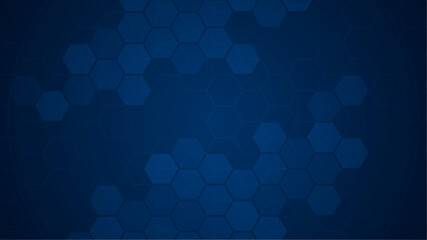 Futuristic hexagonal technology background
