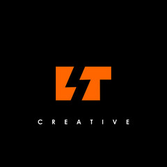 Letter LT logo with Lightning icon, letter combination Power Energy Logo design for Creative Power ideas, web, business and company.
