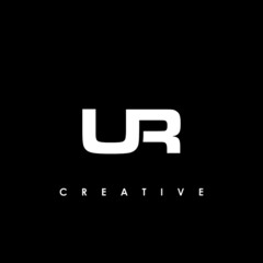 Letters U R, U&R joint logo icon