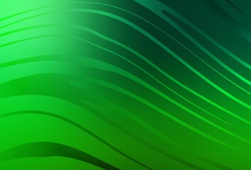 Dark Green vector template with curved lines.