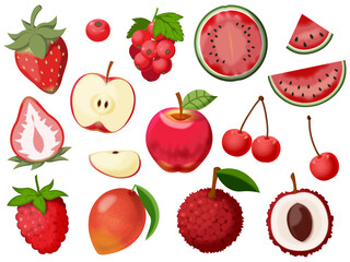 赤い果物