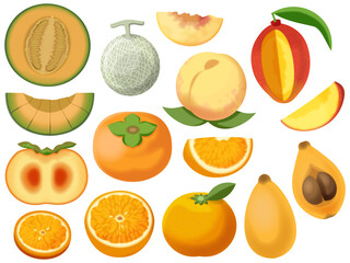 オレンジ色の果物