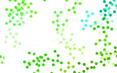 Light Green vector template with artificial intelligence structure.