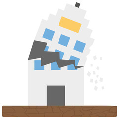 Naklejka premium Earthquake 