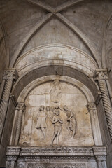 mural on the wall St  Lawrence Cathedral