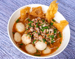 Thai Food Mixes of Noodles and Rice Dishes 