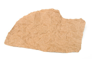 Brown paper on a white background with a blur on the edges.