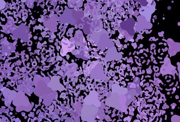 Dark Purple vector texture with abstract forms.