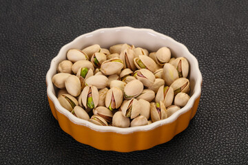 Pistachio nuts heap