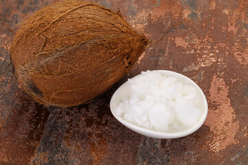 Dietary Coconut oil in the bowl