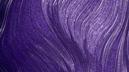 Waves purple violet with luxury texture background. Abstract 3d illustration, 3d rendering.