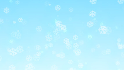 Naklejka na ściany i meble Christmas winter snowflake with blue sky background.