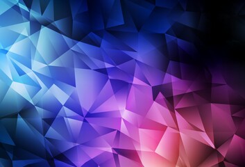 Obraz premium Dark Blue, Red vector polygon abstract background.