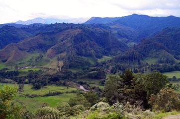 Colombia - View from El Mirador above Salento