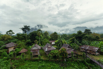 Beautiful small village in Vang Vieng