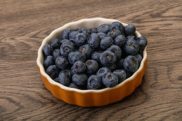 Ripe sweet tasty blueberries heap
