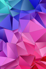 3d Triangles, abstract  background. Design wallpaper.