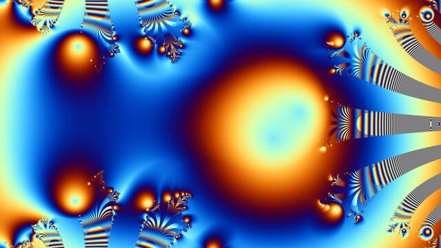 Noisy Fractal Pattern Oil Reflections to Clean Interjections
