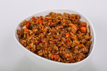 Asian style Fried rice with vegetables