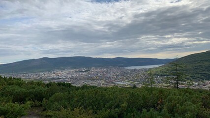 view of the mountains