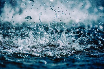 water drops on glass