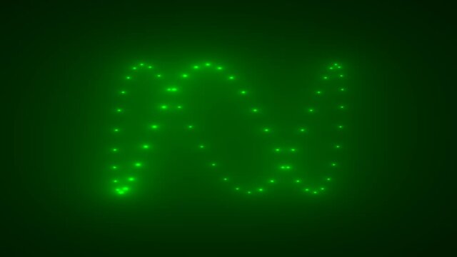 Ring Loop Circle of Nice Bright Lights Spinning