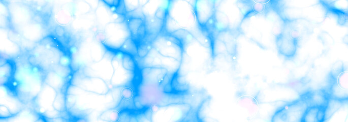 multicolor ink in water.Creative slow motion. On a white background.