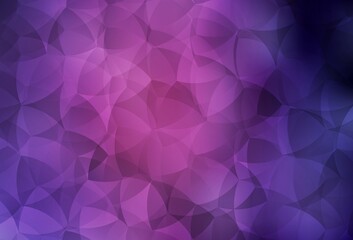 Dark Purple, Pink vector polygon abstract layout.