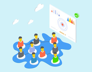 
Group of people connected together, organisational structure 
