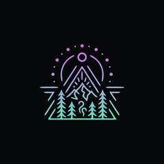 amazing of fine line art, a combination of a simple and a clean, is a cool logo, tattoo art, or design for anything.