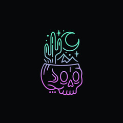 amazing of fine line art, a combination of a simple and a clean, is a cool logo, tattoo art, or design for anything.