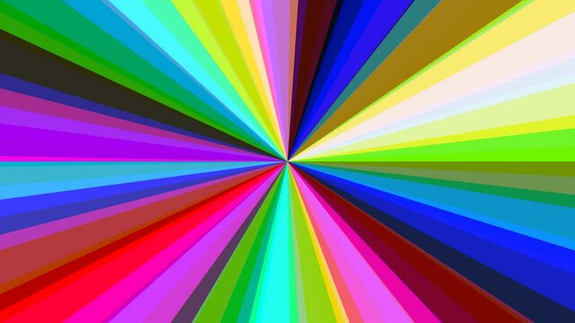 Two Layers of Bright Color Rays Expanding Overlapping