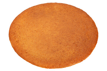 Cake crust brown biscuit layer