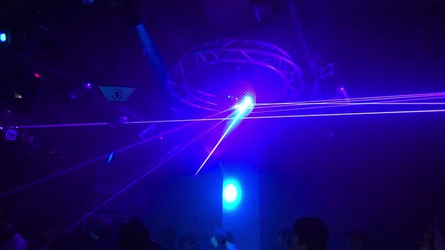 mirror ball and laser light 2