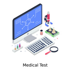  Medical test illustration design in editable quality best for pharmacy and online healthcare   © Vectors Market