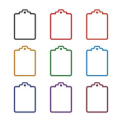 Check list line icon, color set